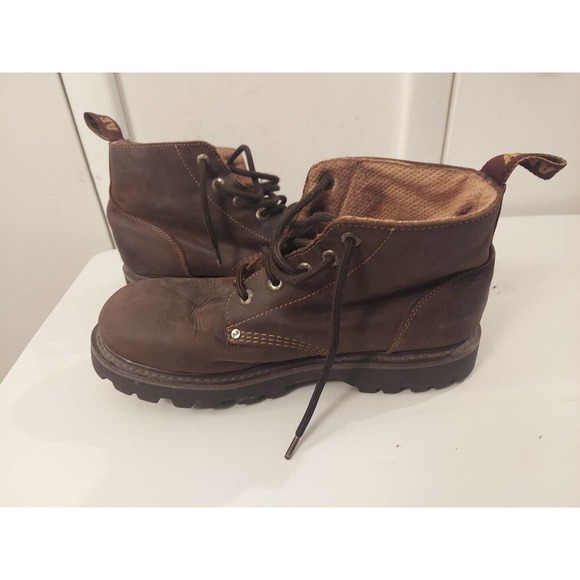 American Eagle Chukka Boots Mens 12 Brown Leather Combat Hiking Work 4000 main image 8